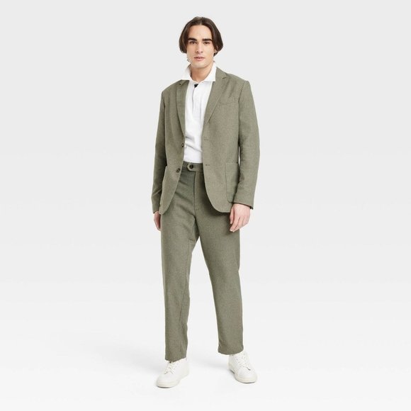 Houston White Adult Textured Blazer Dark Green Small - Picture 4 of 9